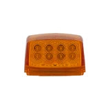 United Pacific 39527UP 17 LED Reflector Square Cab Light – Amber LED / Amber Lens