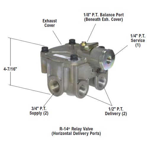 Techtran R14 Relay Valve-TV103010