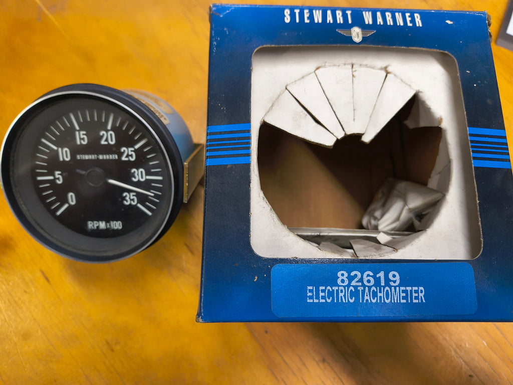 82619- 3-3/8" Stewart Warner Electric Tachometer