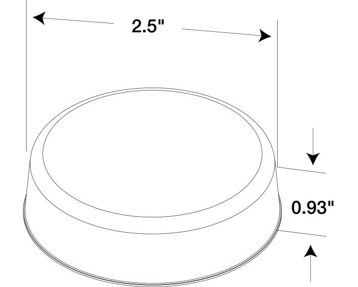 2.5" Amber LED PL-10 Light- 1050A