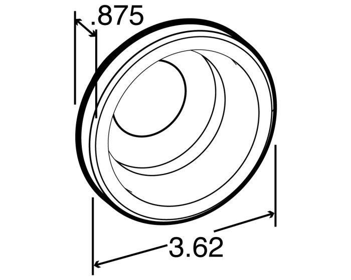 3" Open Back Grommet- 10704
