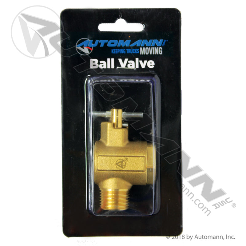 Automann 177.42488 1/2" Male to 1/2" Female NPT Ball Valve – Heavy Duty Truck & Trailer