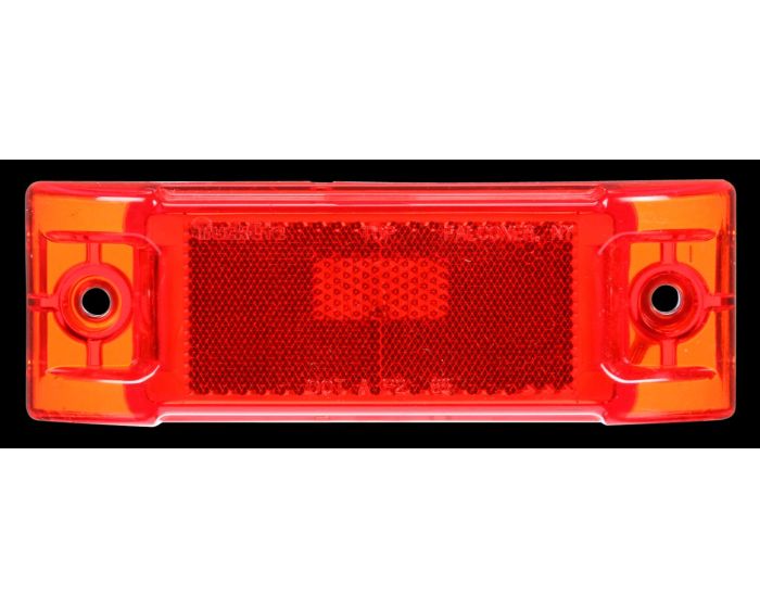 21002R- Red Incandescent Rectangular Light