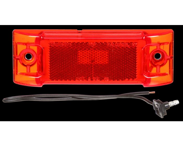 21002R- Red Incandescent Rectangular Light