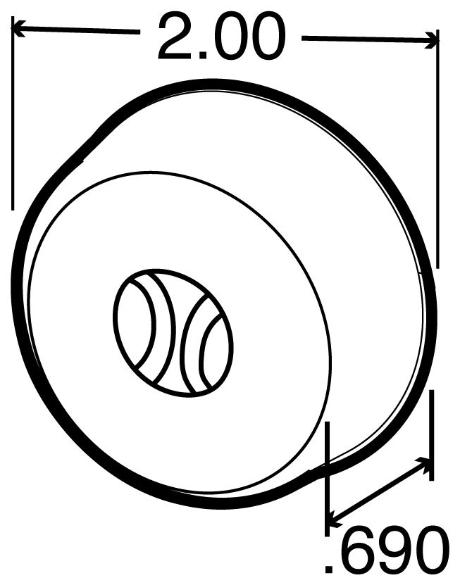 2" Amber 30 Series Incandescent Light PL-10- 30200Y