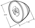 30276R- 2" Red LED Beehive Marker Light