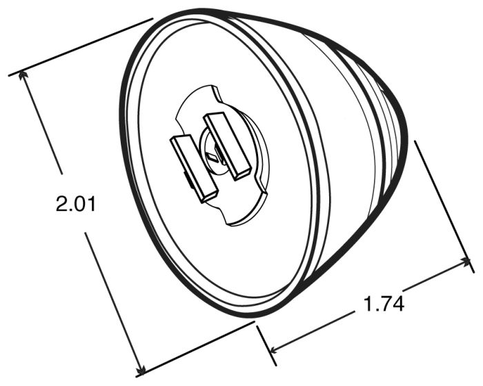 30276R- 2" Red LED Beehive Marker Light