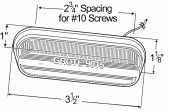 45253- Amber Thin-Line Single-Bulb Clearance Marker Lights