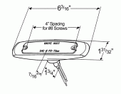 45663- Amber Low-Profile Clearance Marker Lights