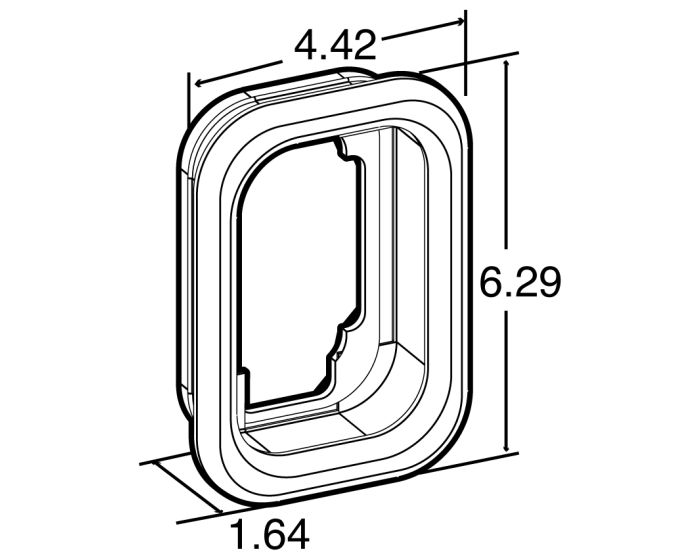 3"X5" Open Back Grommet- 45700