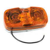 46783- Amber Two-Bulb Square-Corner Clearance Marker Lights