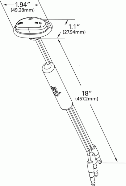 Grote 49372 Red LED Clearance Marker Light – Dual Intensity MicroNova®