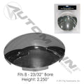 Automann 562.B1501SS-BP Stainless Steel Front Hub Cap – 5 Notch, 7/16" Lip