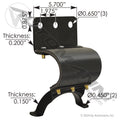 562.U75846- Peterbilt Exhaust Clamp