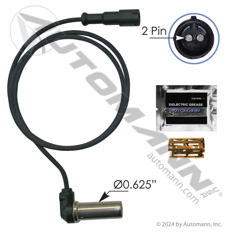 Automann 577.A5336 ABS Wheel Speed Sensor Kit – 90° Head, 38-Inch Cable