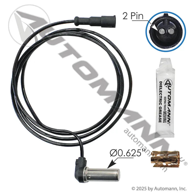 Automann 577.A5341 ABS Wheel Speed Sensor Kit – 90° Head, 64-Inch Cable