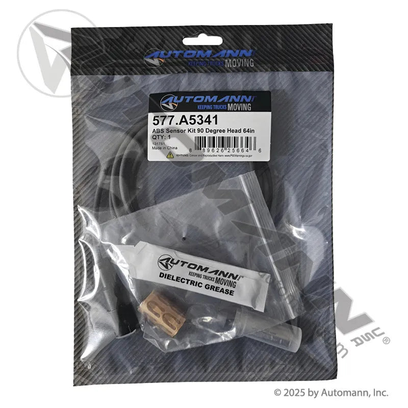Automann 577.A5341 ABS Wheel Speed Sensor Kit – 90° Head, 64-Inch Cable