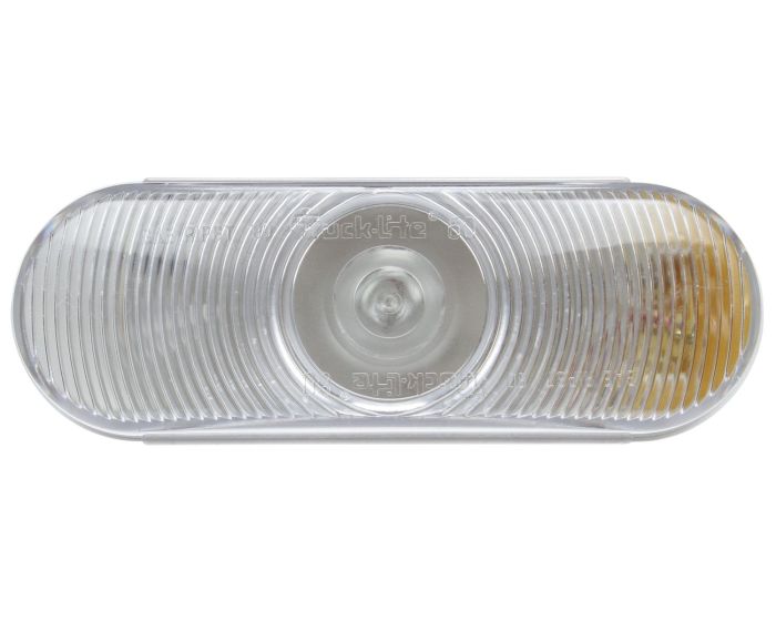 60004C- 6" Oval Clear Back Up Light w/ Grommet
