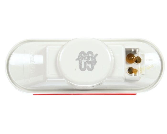 60202R- Red Oval Incandescent Front/Park/Turn Light