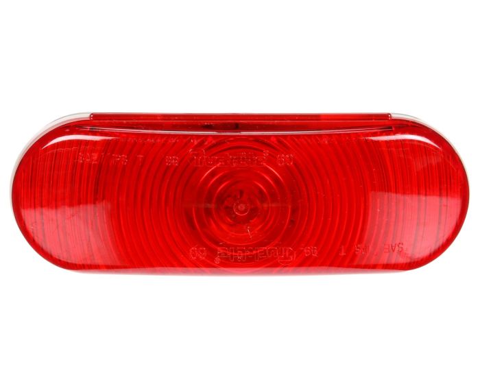 60202R- Red Oval Incandescent Front/Park/Turn Light