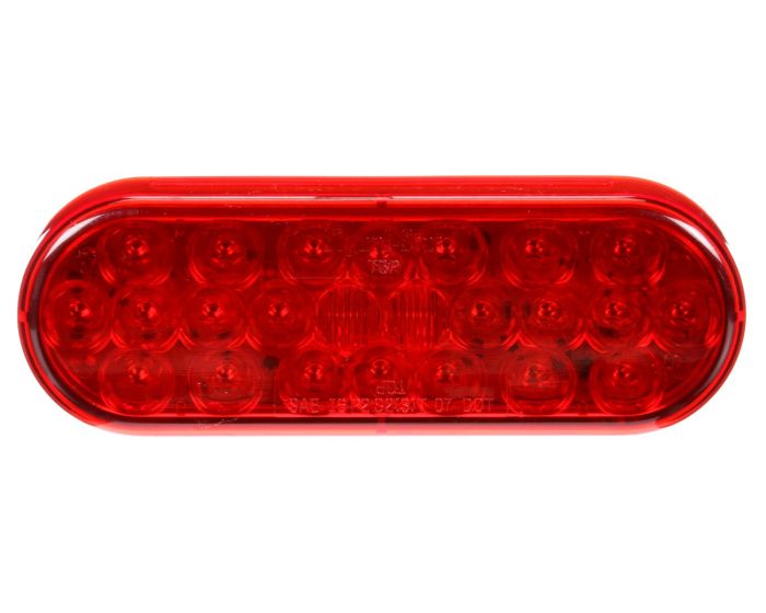 6" Oval Red LED Stop/Turn/Tail Light- 6050