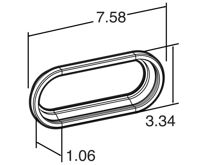 2"X6" Open Back Grommet- 60700