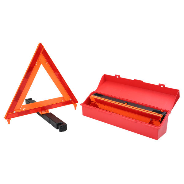Grote 71432 Red Plastic Triangle Warning Kit – DOT Emergency Warning Triangle