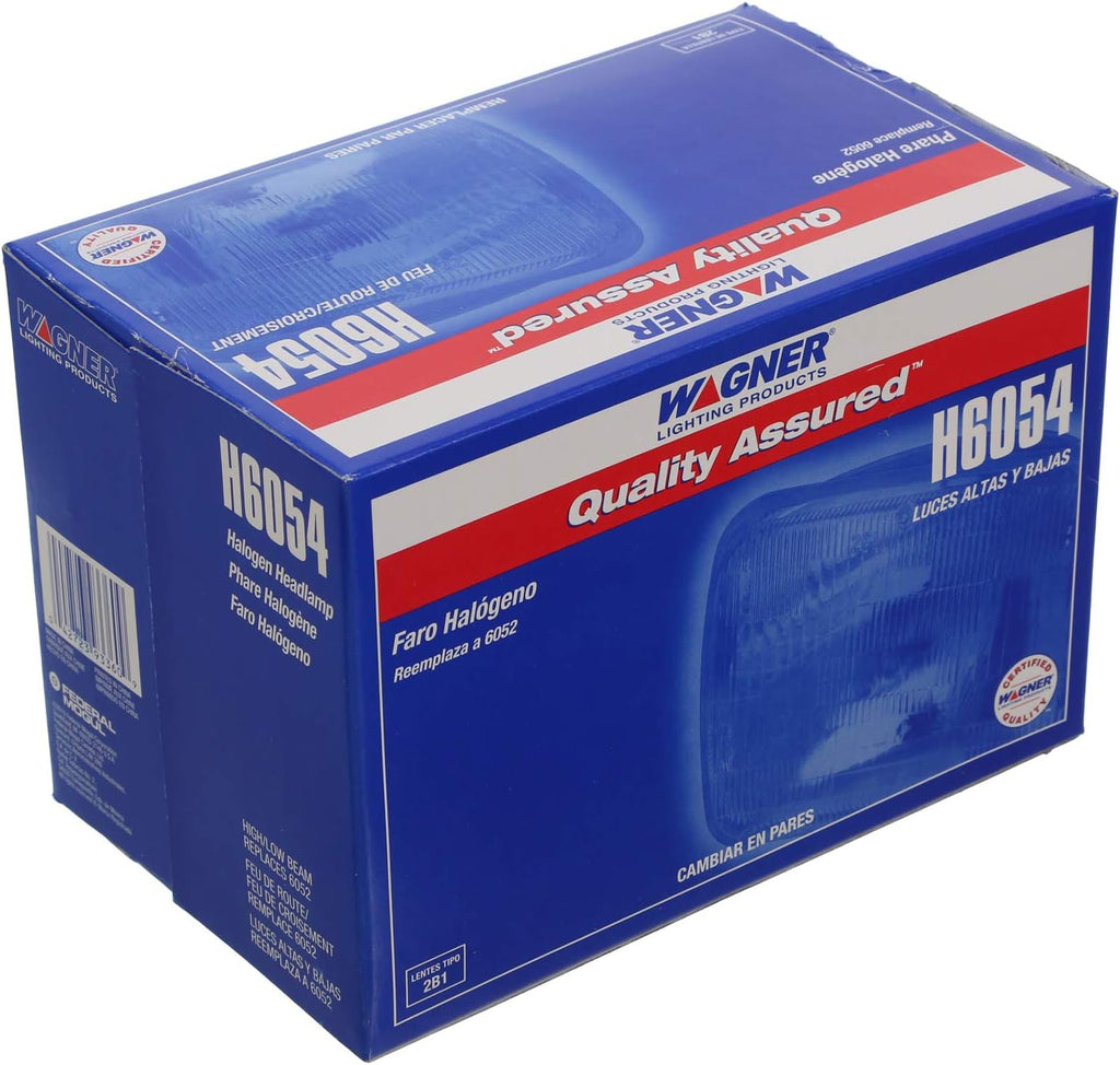 Wagner H6054 Standard Halogen Sealed Beam Headlight – High/Low Beam