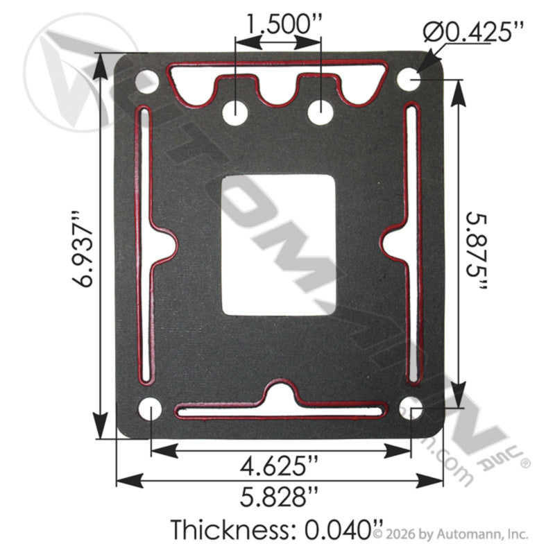 Automann 755.4305294 Eaton Fuller Shift Tower Gasket – Shift Lever Housing
