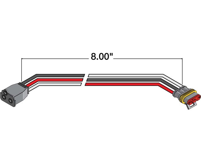 94706- Stop/Turn/Tail Pigtail Fit 'N Forget Female Plug