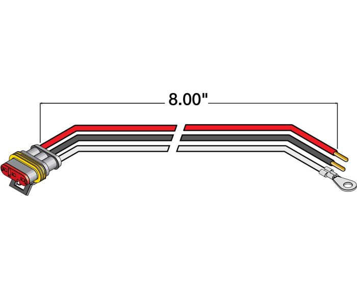 94707- Stop/Turn/Tail Light Pigtail Fit 'N Forget