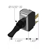 K301-334- Kenworth ON/OFF Toggle Switch W/ 4 Pole