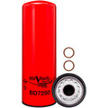 Baldwin BD7250 High Velocity Dual-Flow Lube Spin-On Oil Filter, M95 x 2.0 Thread, 14-7/32 in Height, for International Diesel Engines & Trucks