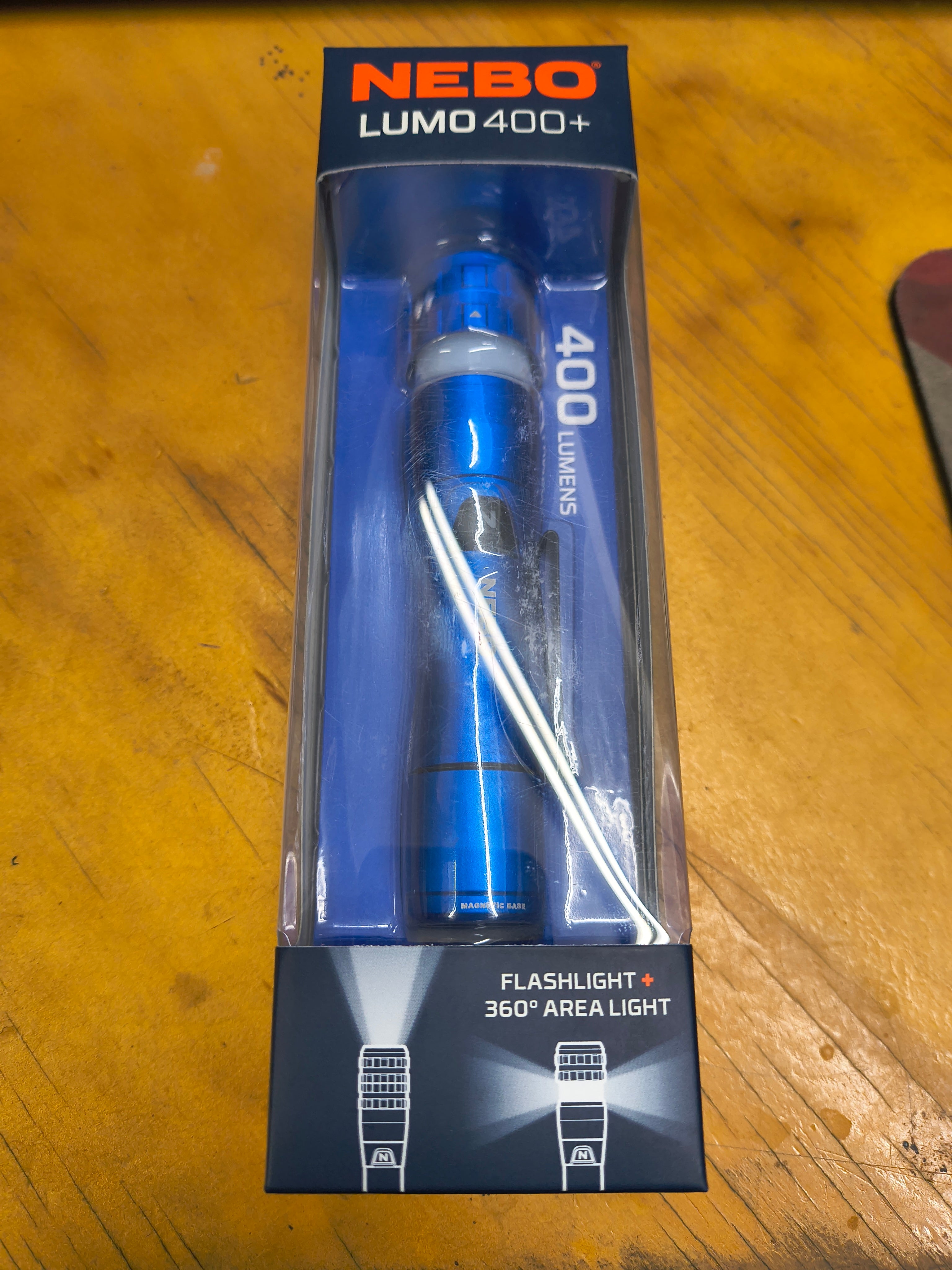 NEBO LUMO 400+ 400-Lumen Flashlight & 360° Area Light – NEB-FLT-0083
