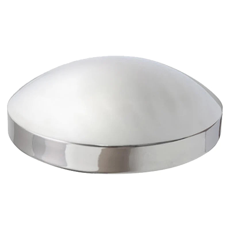 TRP MW11911BK1 Rear Hub Cap – 8" Stainless Steel Dome Style