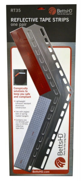 Betts RT35 Angled Aluminum Conspicuity Reflector Set – Rear Mud Flap