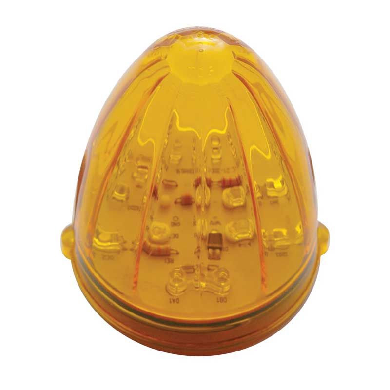 United Pacific 38313 19 LED Watermelon Grakon 1000 Cab Light – Amber LED / Amber Lens
