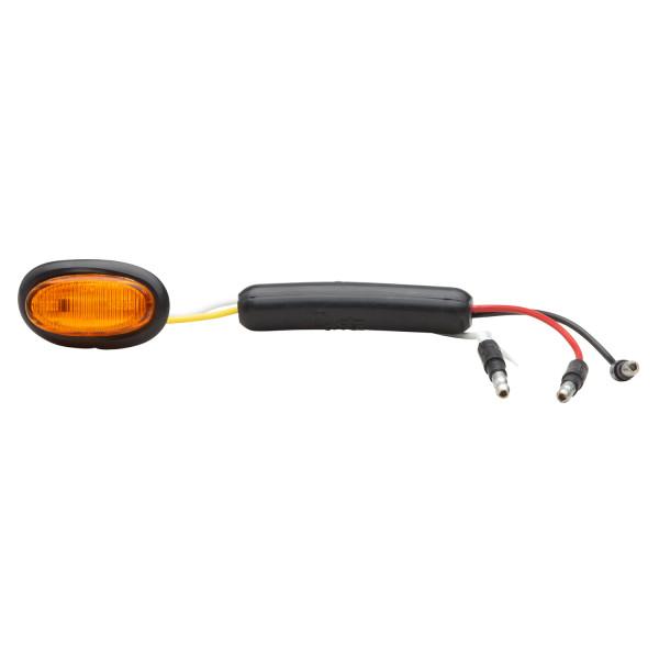 Grote 49373 Amber LED Clearance Marker Light – Dual Intensity MicroNova®, Slim-Line, 12V with Grommet
