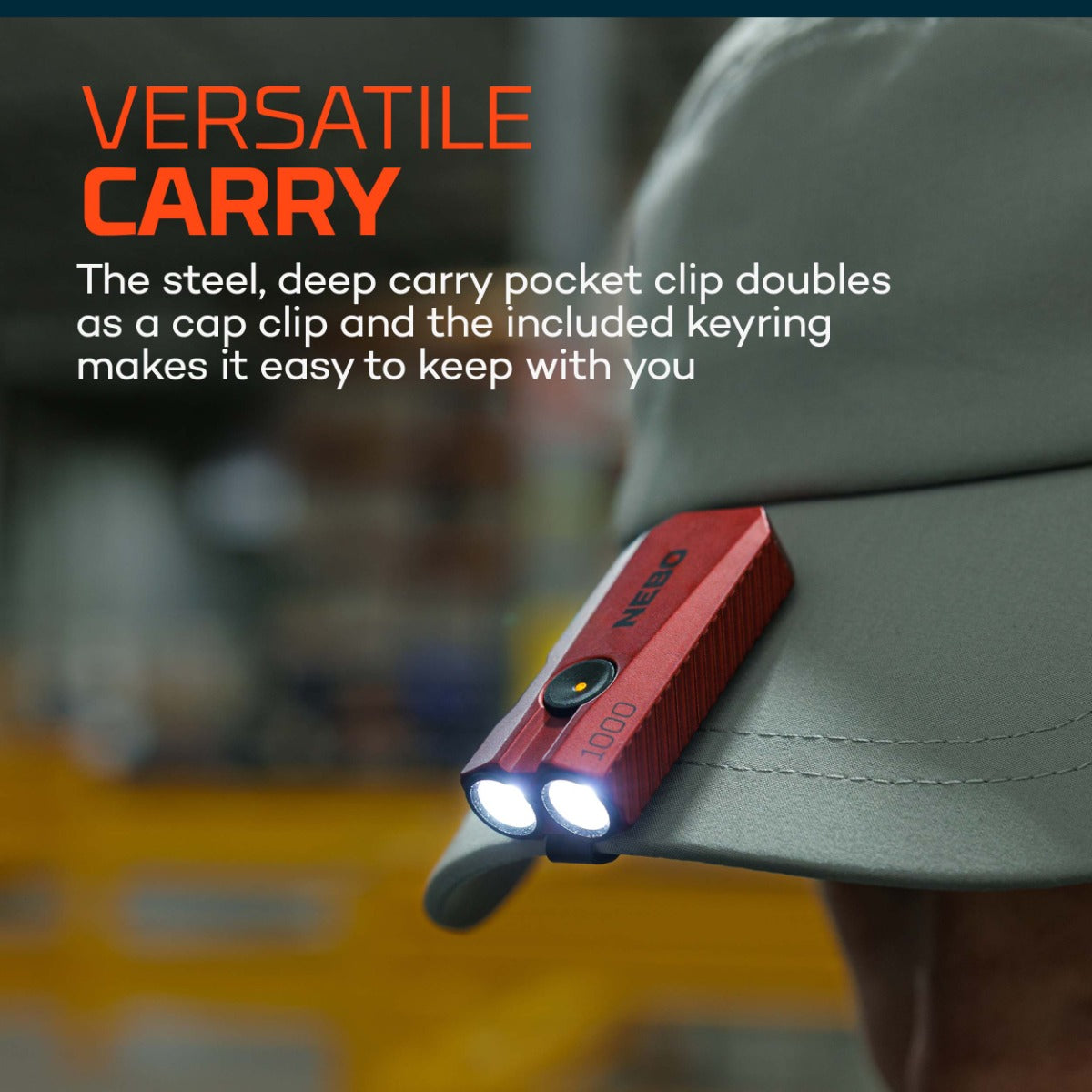 NEBO 1K EDC Pocket Light – 1000 Lumen USB-C Rechargeable LED Flashlight | NEB-POC-0020