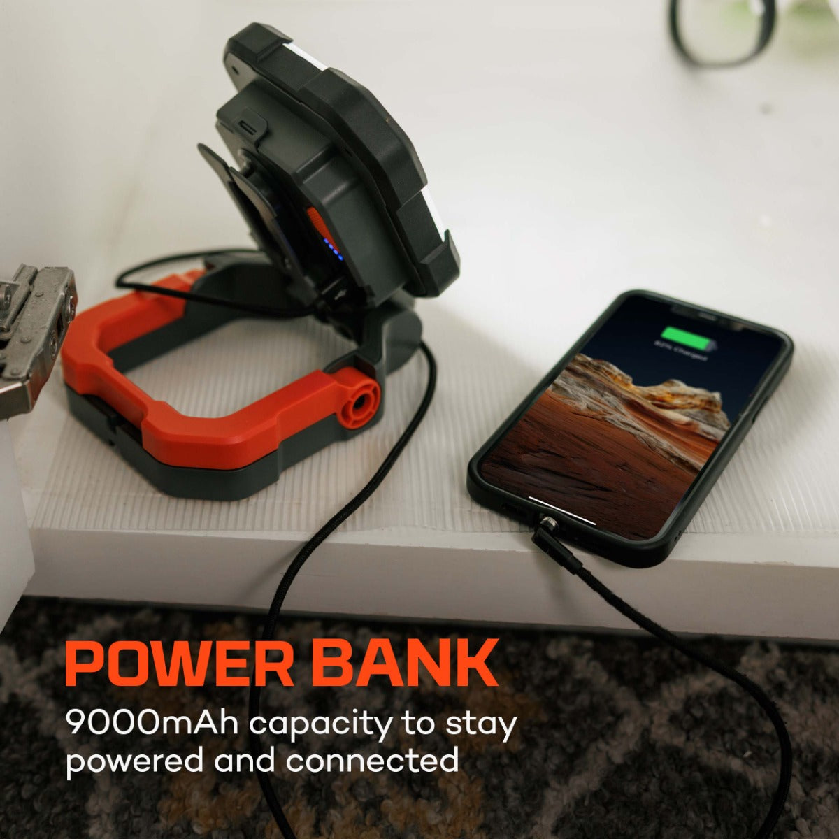 NEBO Omni Axis 2K Rechargeable LED Work Light & Power Bank – NEB-WLT-0038
